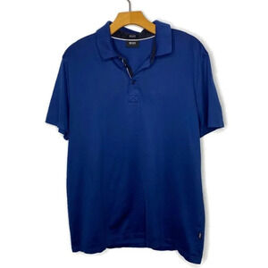 Hugo Boss Navy Blue Short Sleeve Polo S